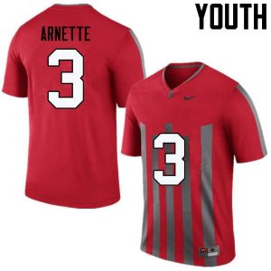 Youth Ohio State Buckeyes #3 Damon Arnette Throwback Nike NCAA College Football Jersey Official SGW2144EH